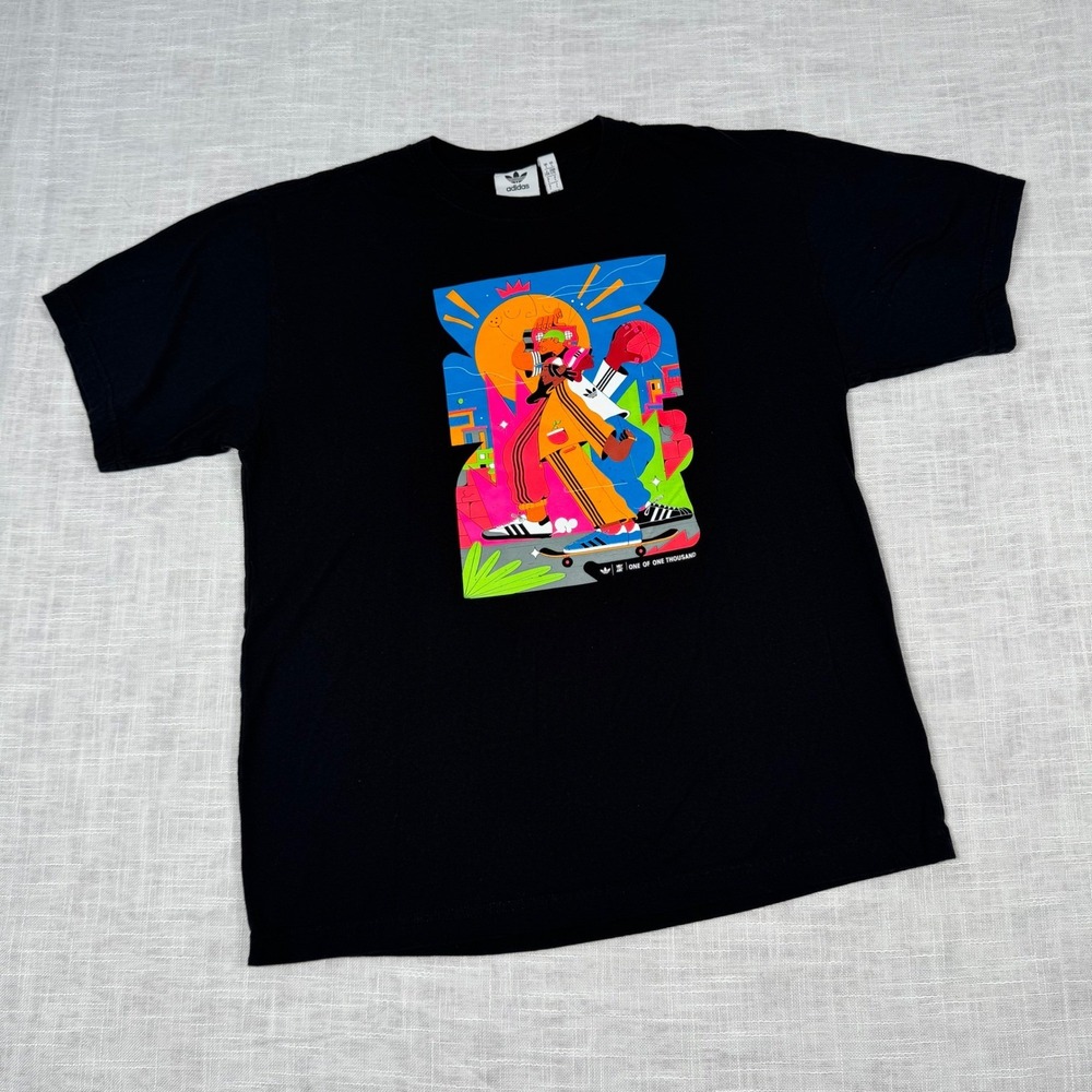 Adidas YAY ABE 'One of One Thousand" Graphic T-Shirt Streetwear‎ Black Men's L